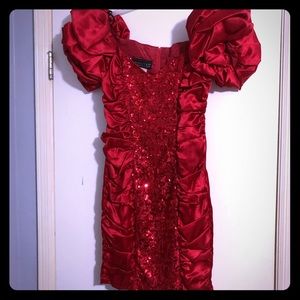 Vintage Steppin’ Out Red Cocktail Dress